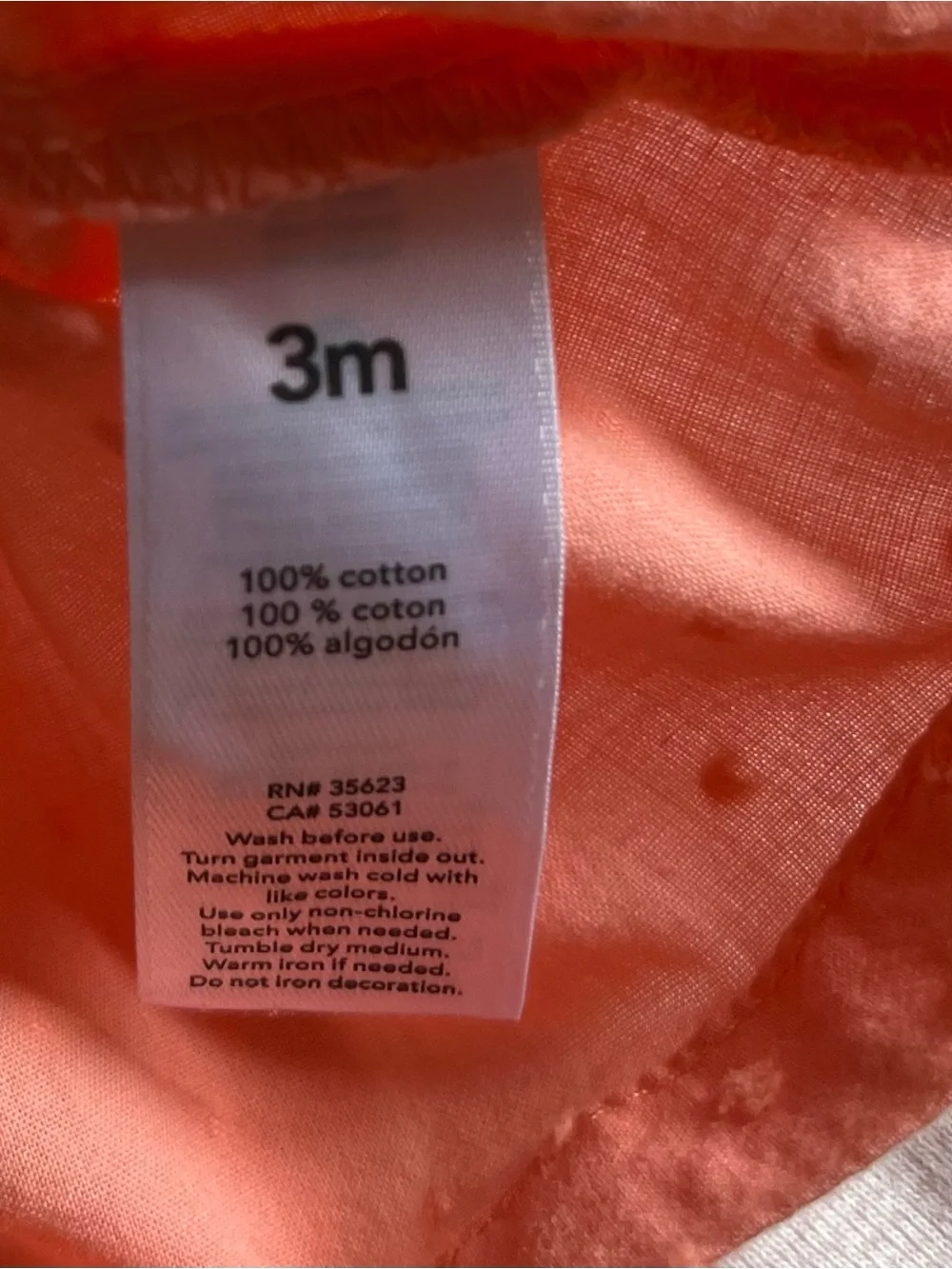 COTTON 0-3 Months Girl PEACH 7 Piece Bundle. Live Show Listing. $10 starts.